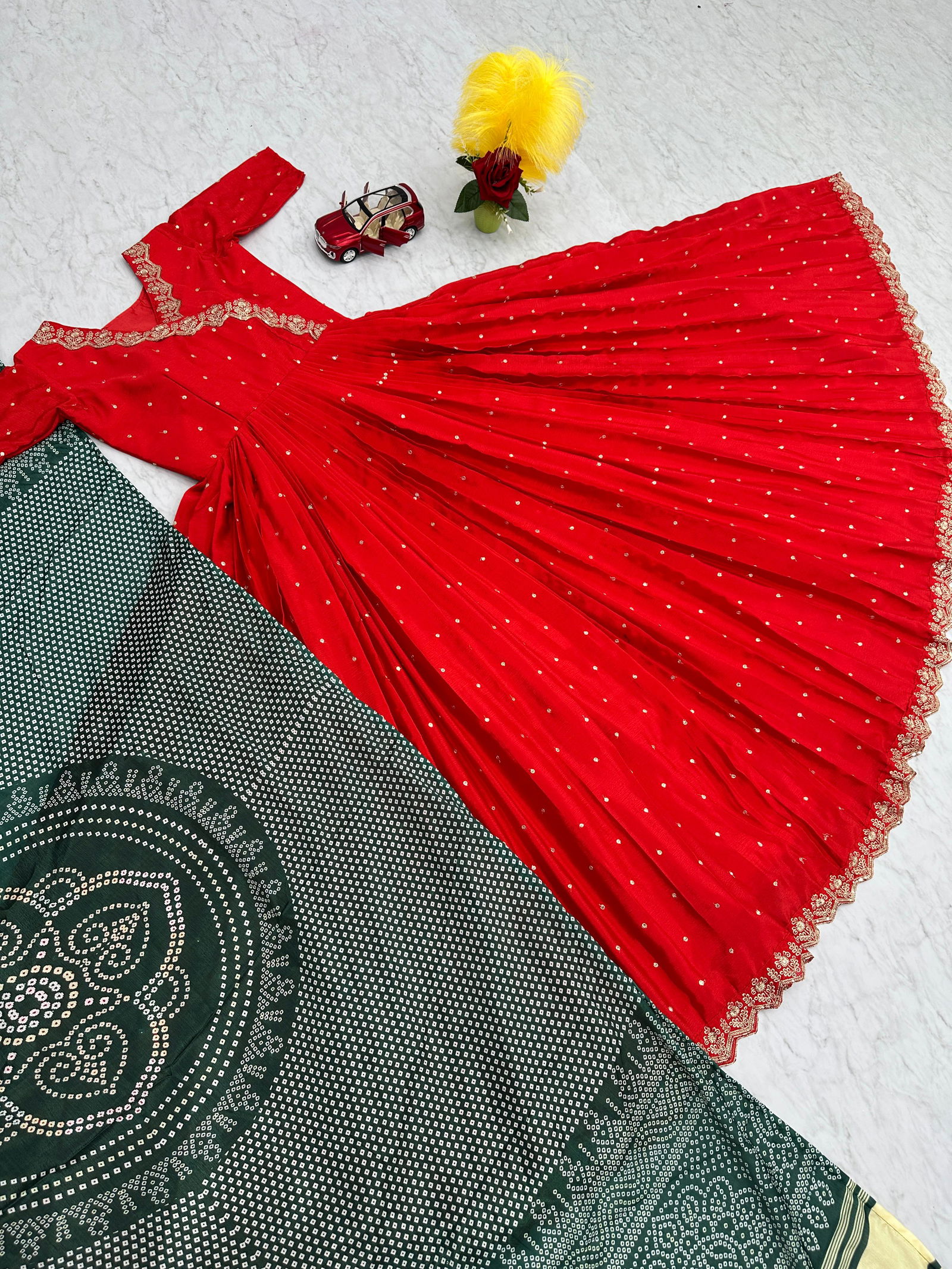PC 407 Heavy Chinon Designer Gown With Dupatta Wholesale Shop In Surat